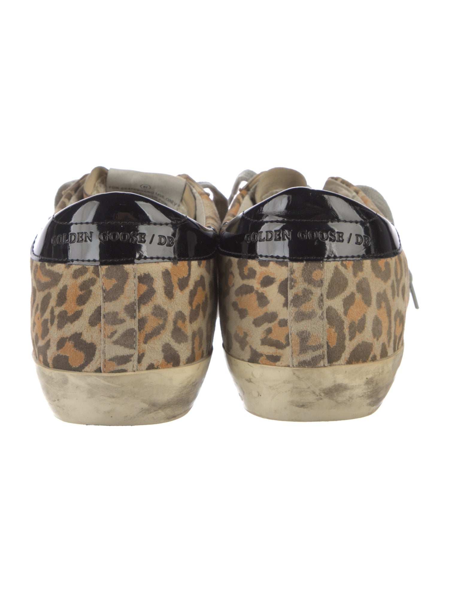 Golden Goose Suede Animal Print Sneakers